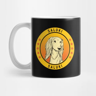 Saluki Dog Portrait Mug